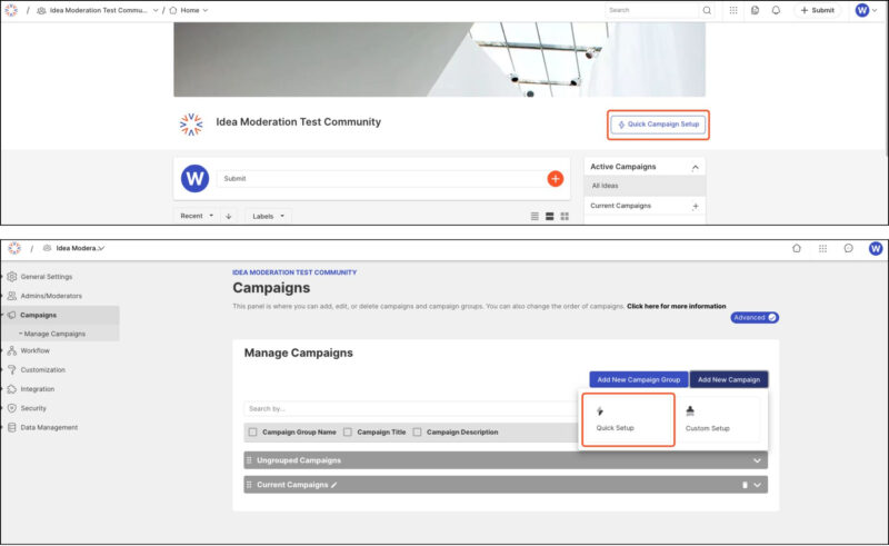 Quick Campaign Location