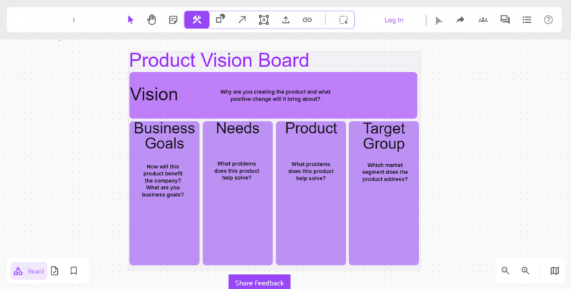 Product Vision Board